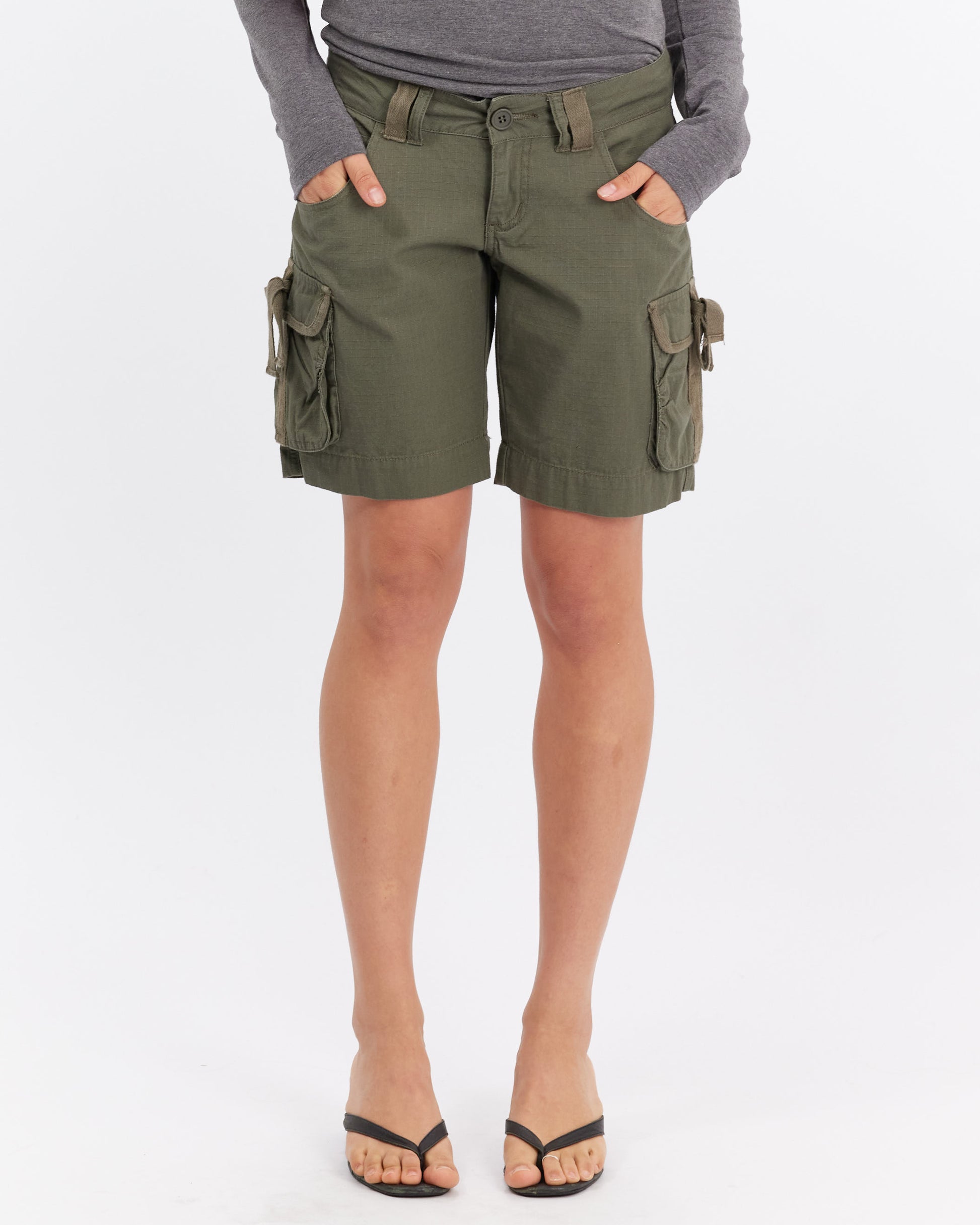 Tie Pocket Cargo Shorts