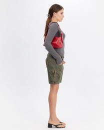 Tie Pocket Cargo Shorts