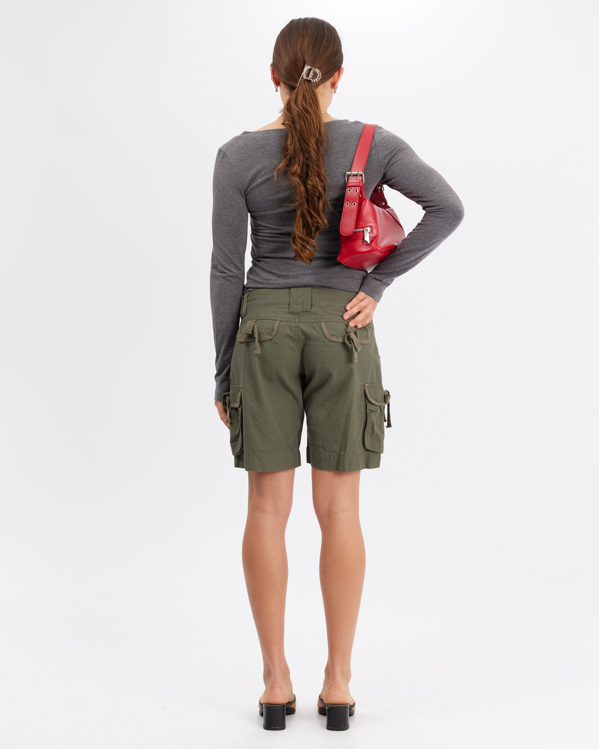 Tie Pocket Cargo Shorts