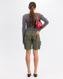Tie Pocket Cargo Shorts