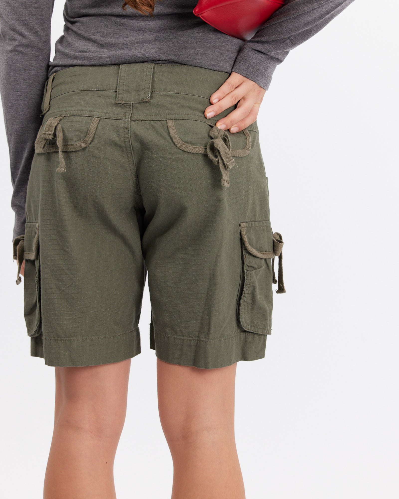 Tie Pocket Cargo Shorts