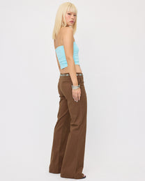 Low-rise Soft Stretch Cotton Trouser