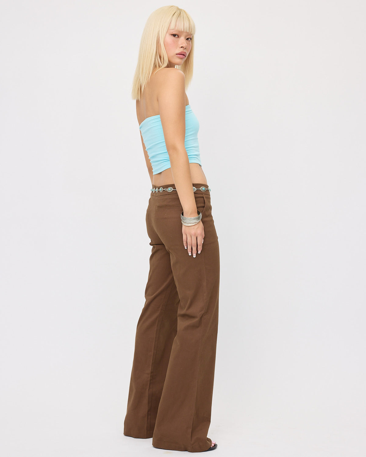Low-rise Soft Stretch Cotton Trouser
