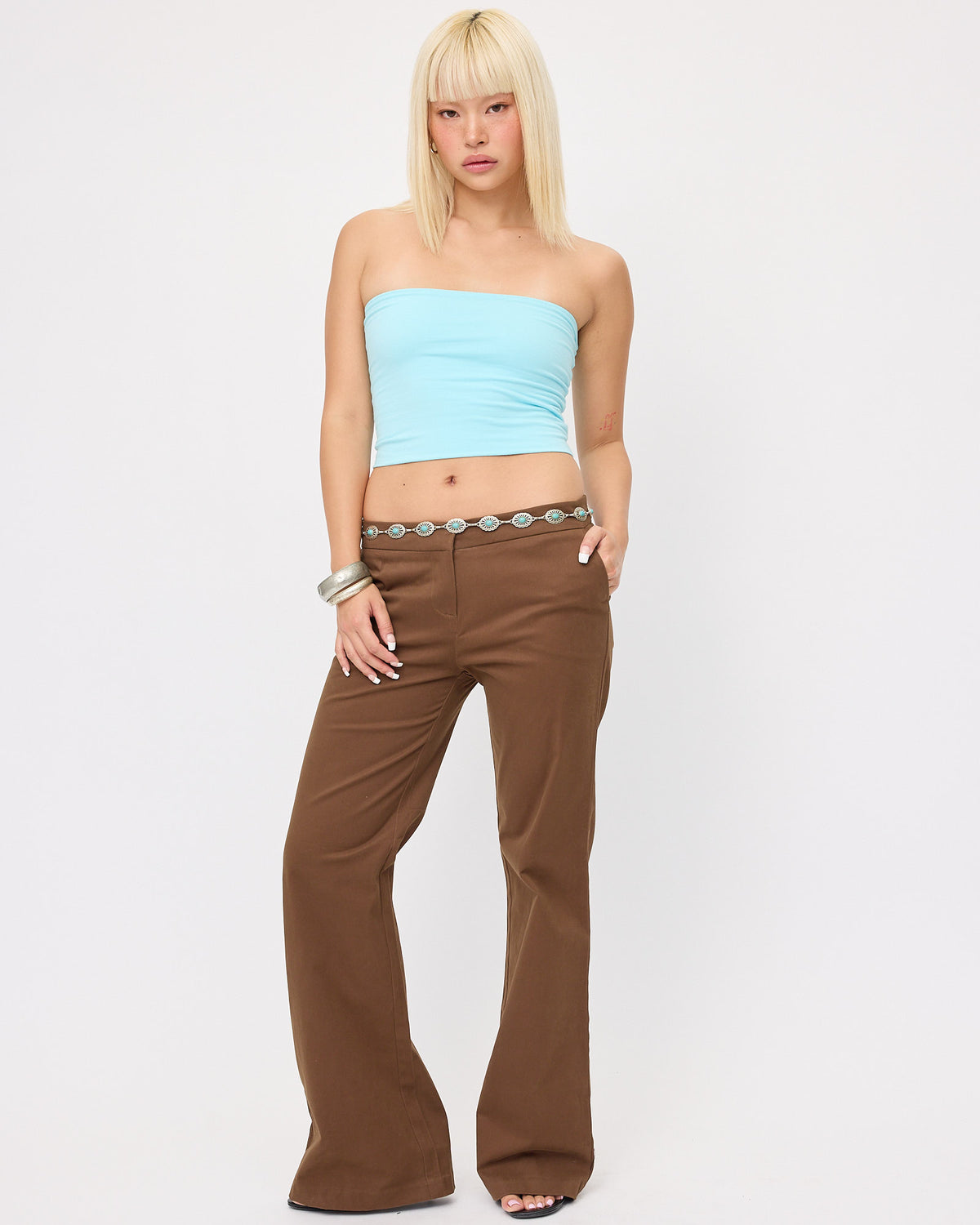 Low-rise Soft Stretch Cotton Trouser