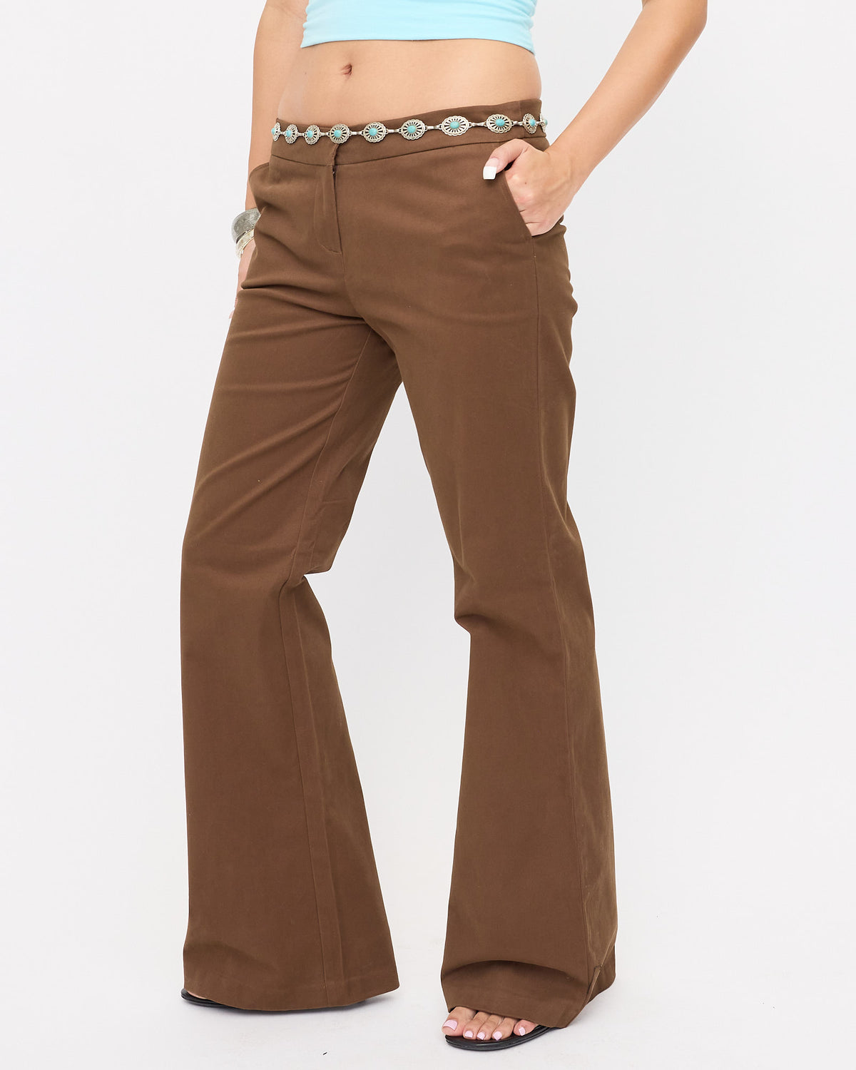 Low-rise Soft Stretch Cotton Trouser