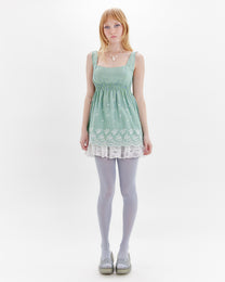 Striped Garden Babydoll Top