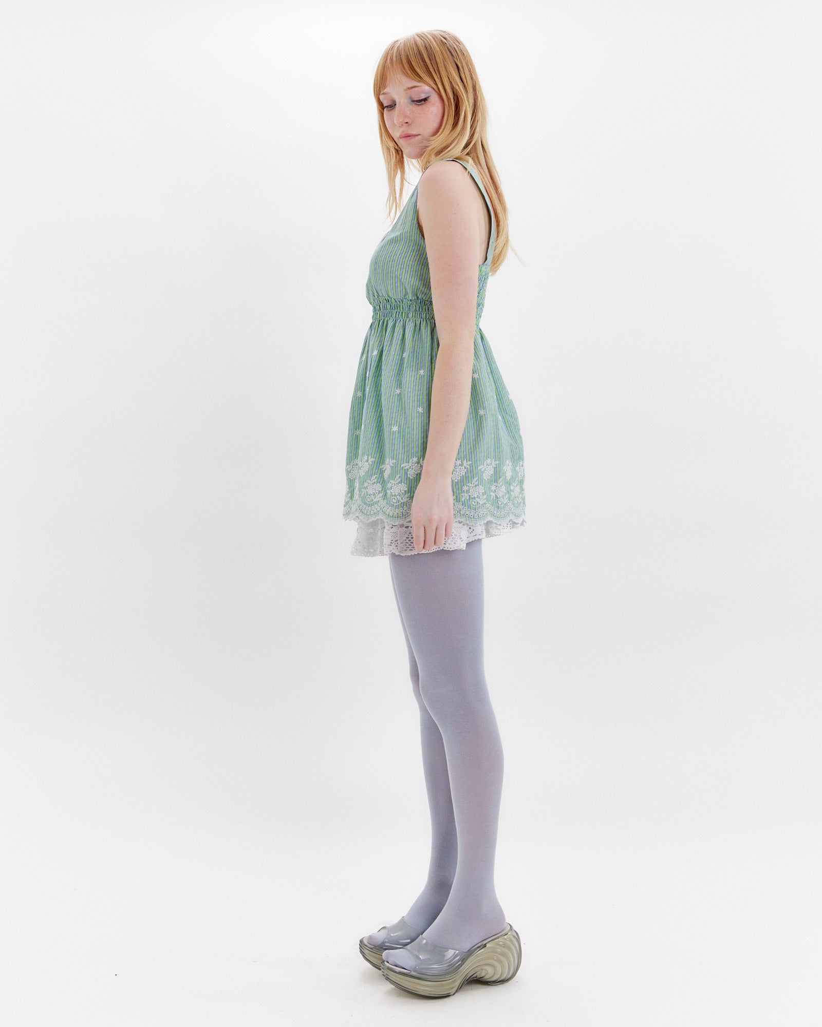 Striped Garden Babydoll Top