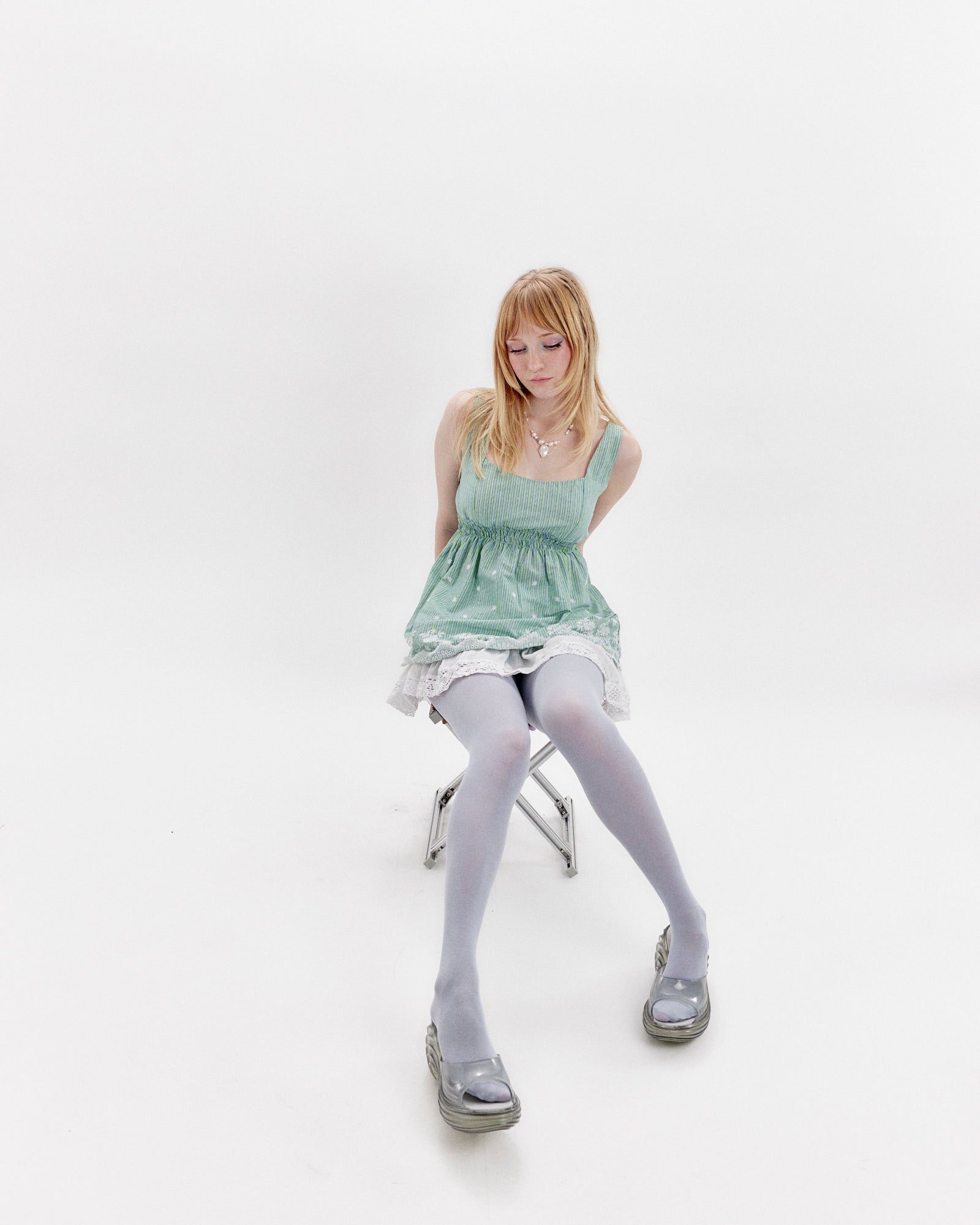 Striped Garden Babydoll Top