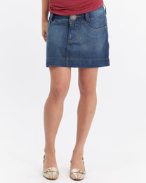 Denim Mini Big Button