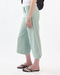 Belted 3/4 Wide Jorts - Teal