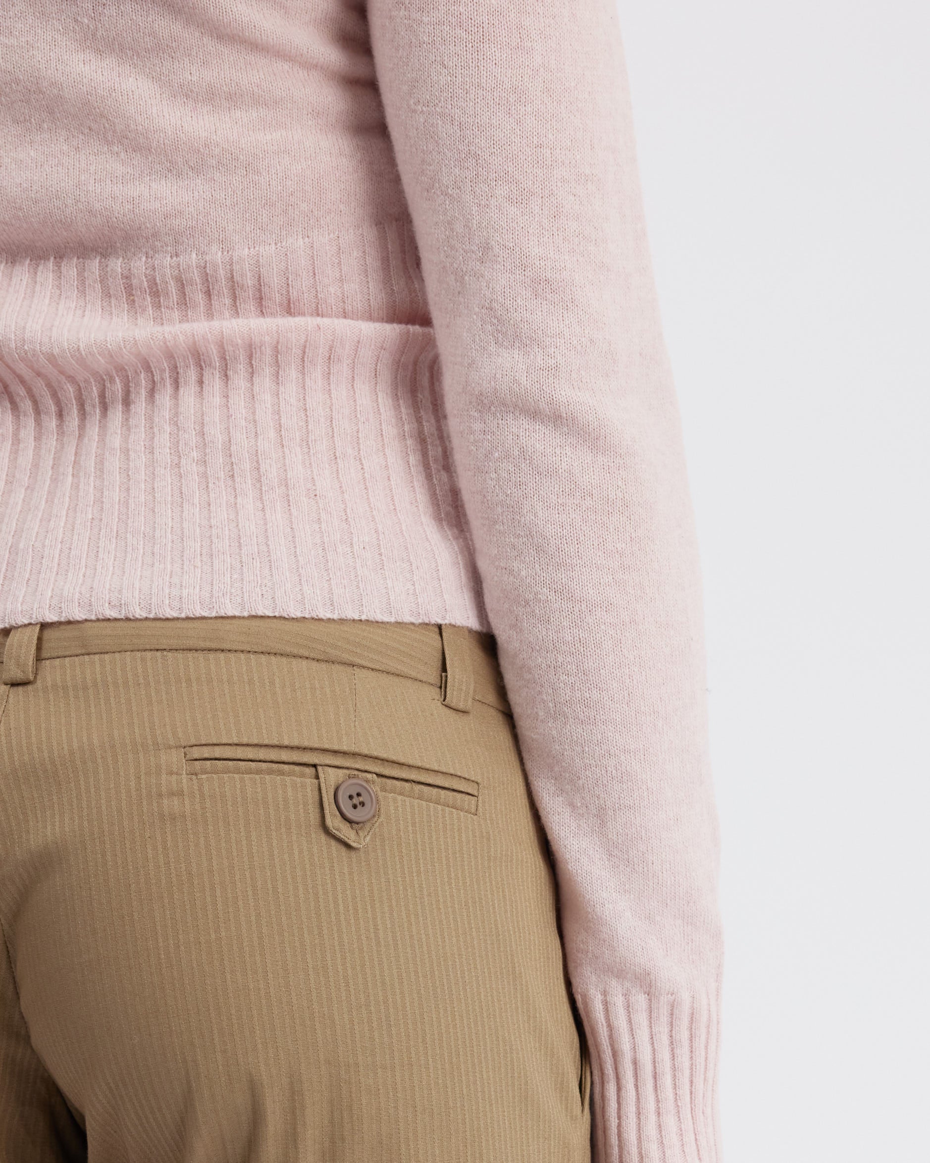 Ribbed Wool Blend Turtleneck