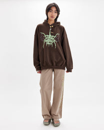 Sequin Cargo Pant - Latte