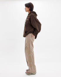 Sequin Cargo Pant - Latte