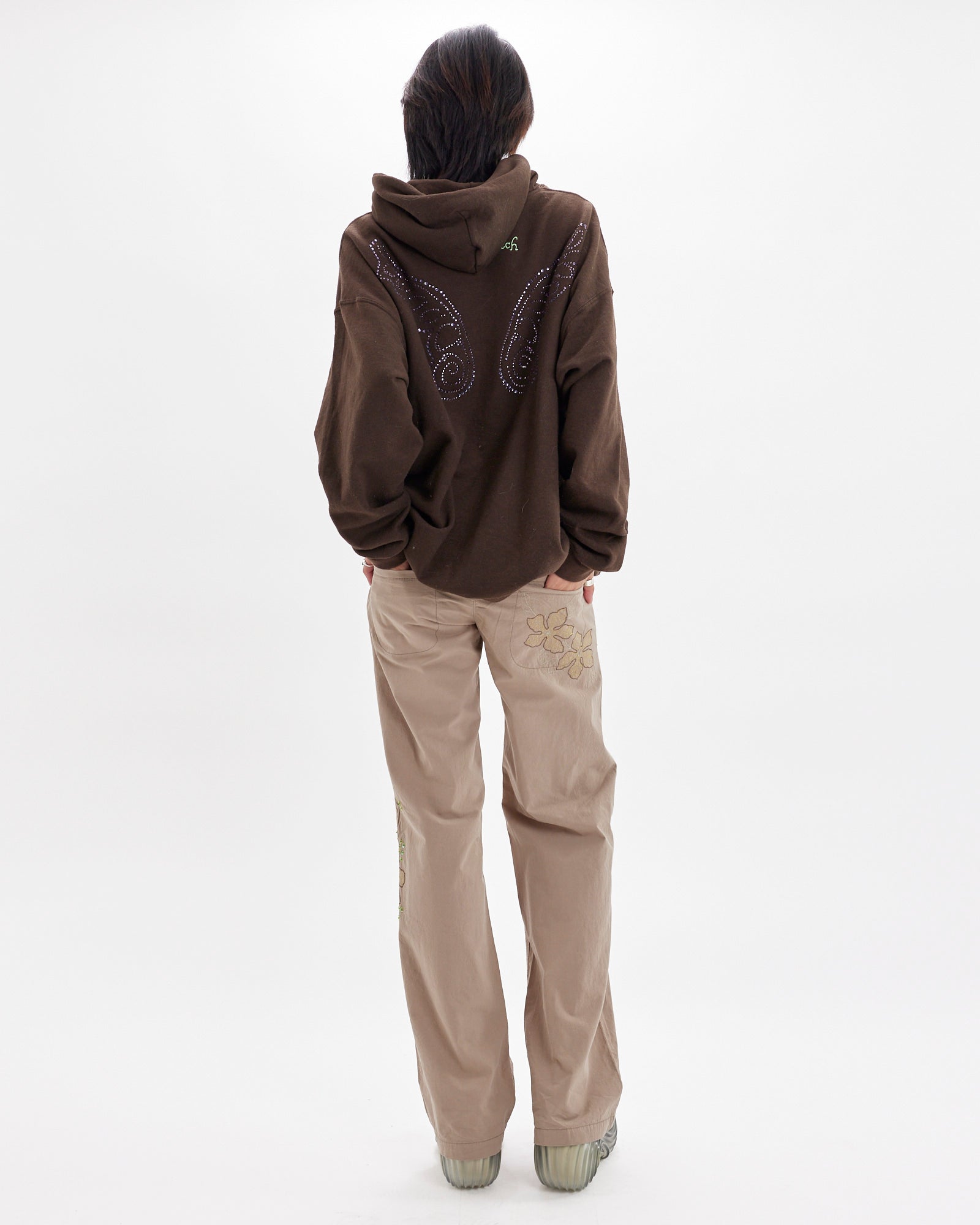 Sequin Cargo Pant - Latte