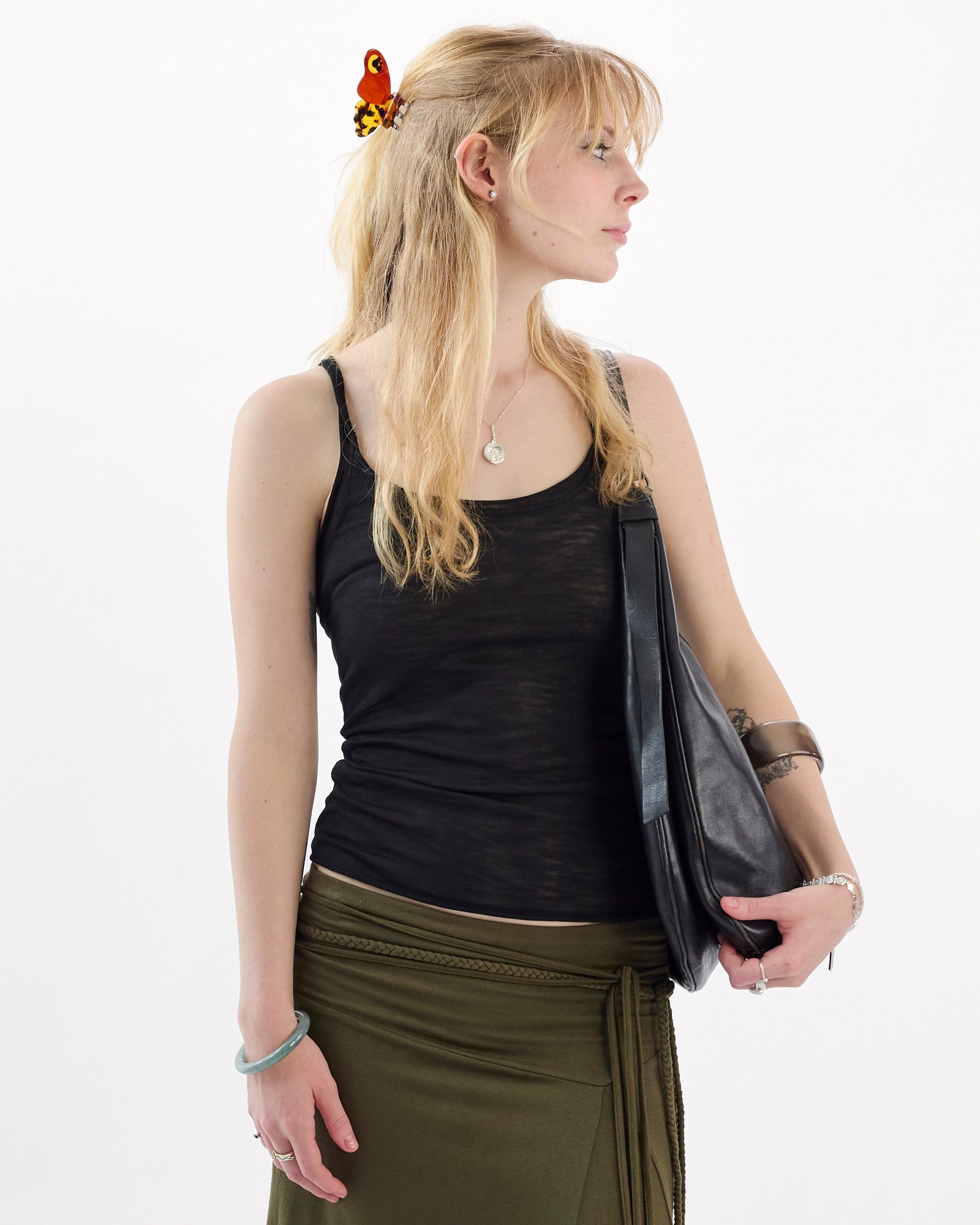 Raw Edge Tank - Black