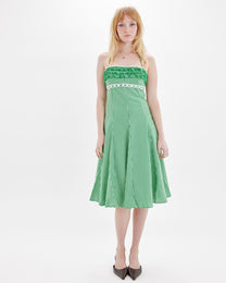 Gingham Dress - Green