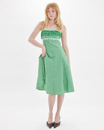 Gingham Dress - Green