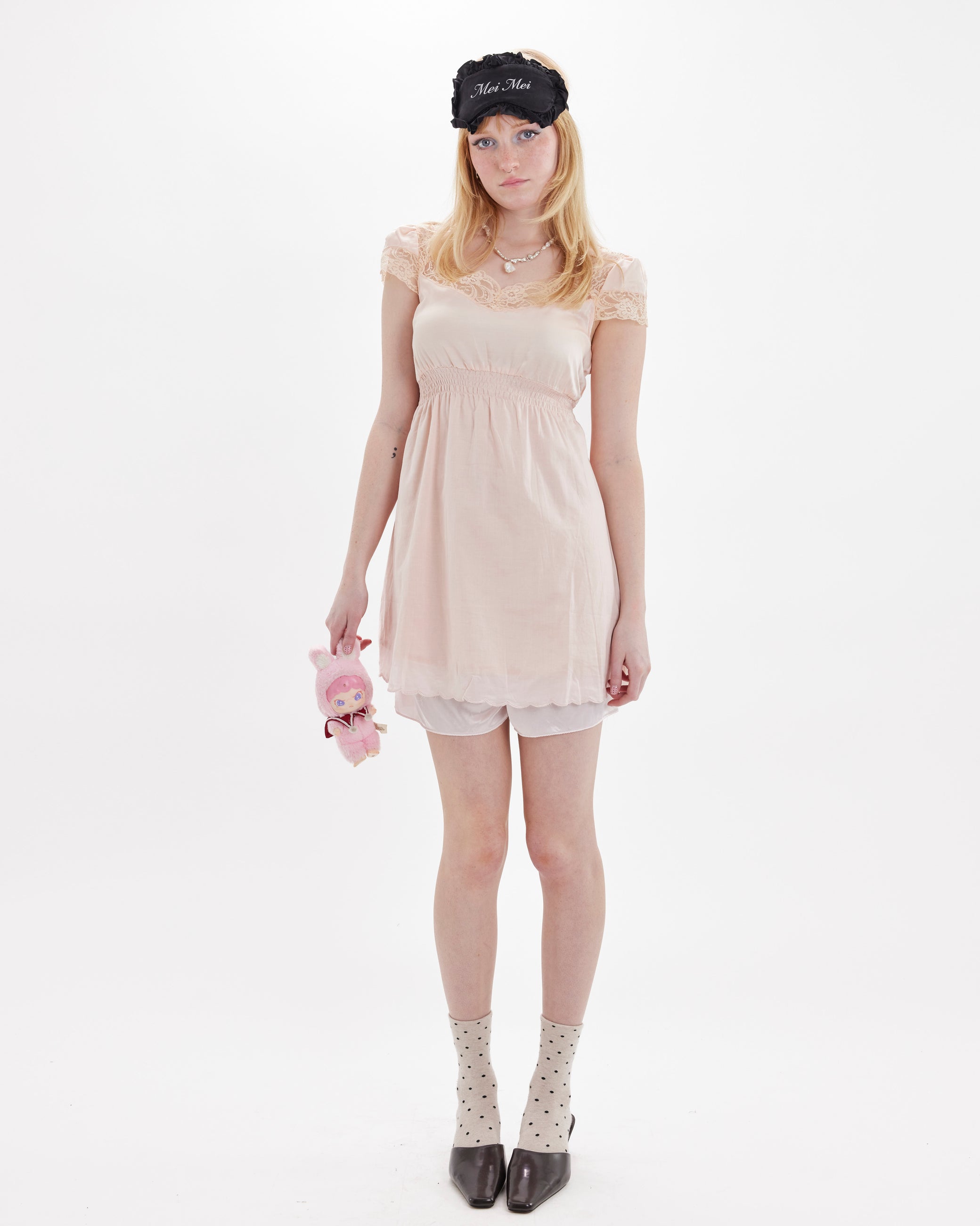 Cotton Lace Babydoll Tunic - Blush