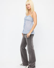 Stripe Babydoll Cotton Cami