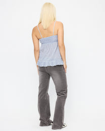 Corduroy Bootcut Double Button Flare Jean