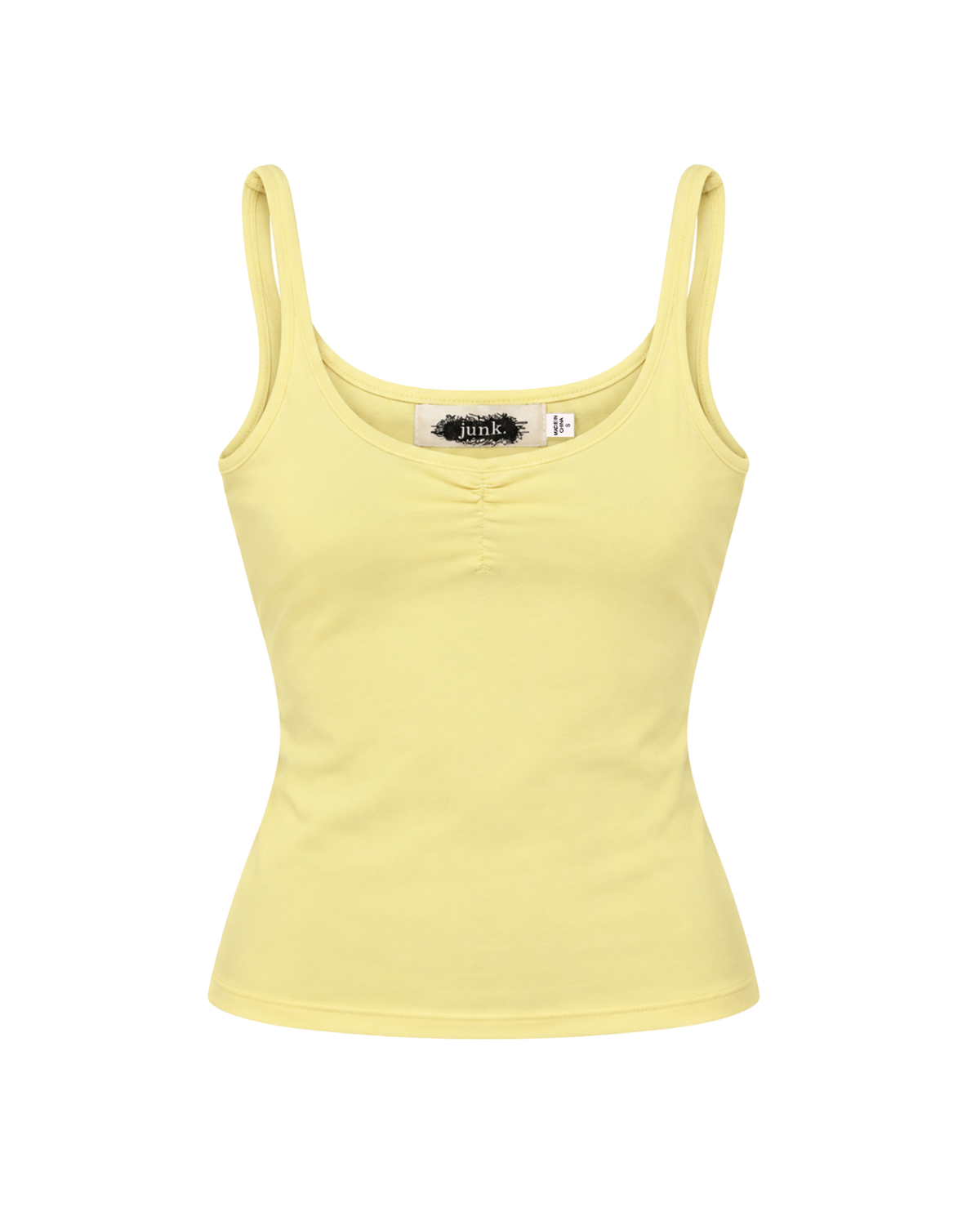 Ruched Front Tank Top - Butter