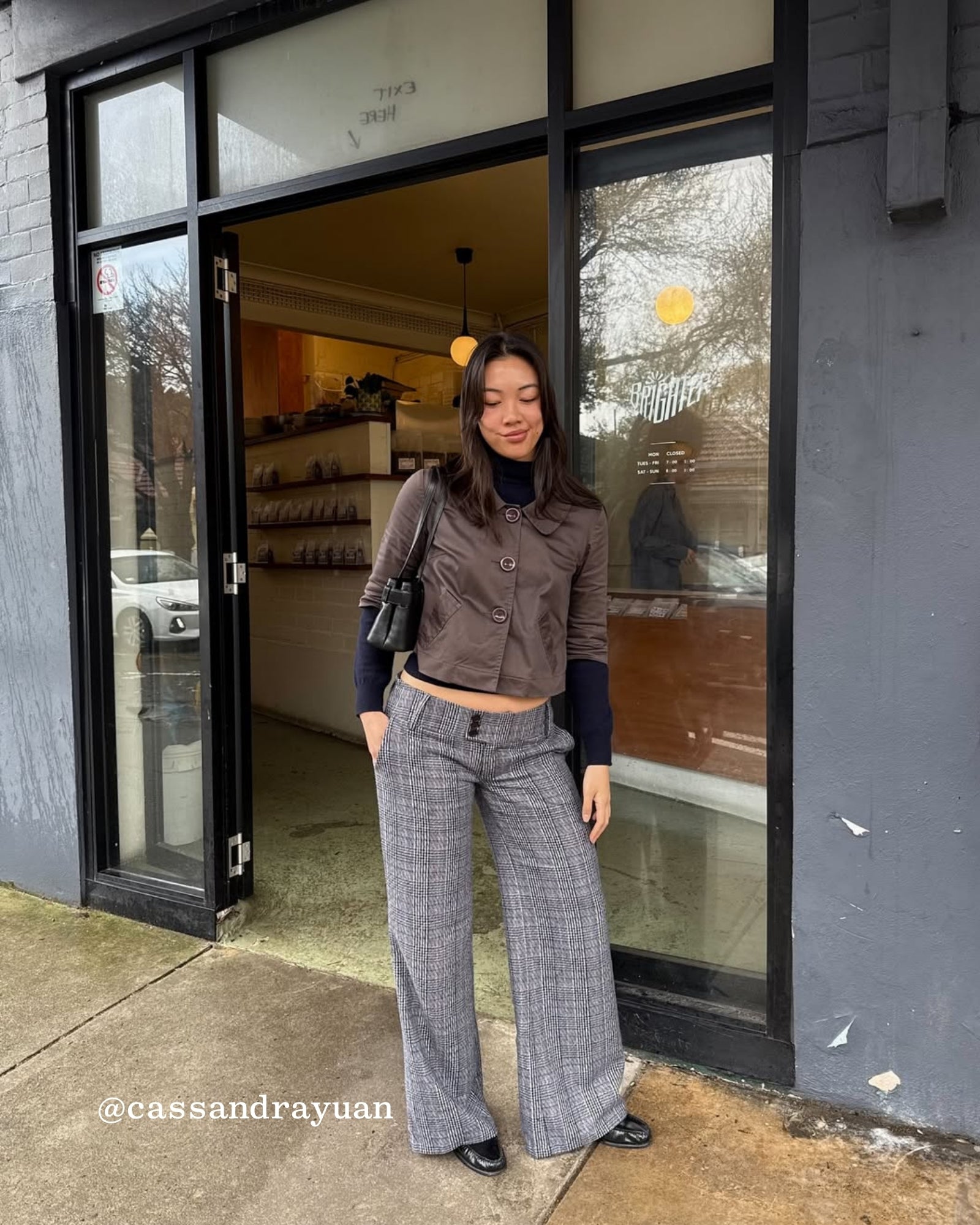 Pink Tartan Wool Pant