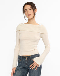 Regina Knit Sweater - Ivory
