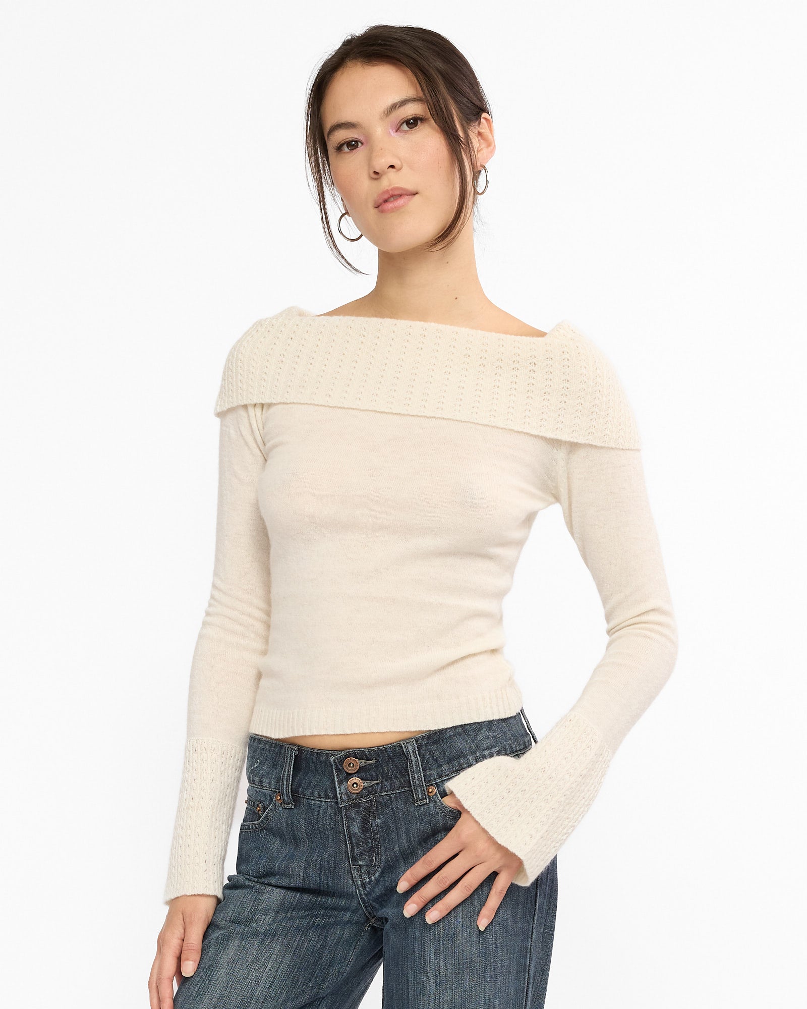 Regina Knit Sweater - Ivory