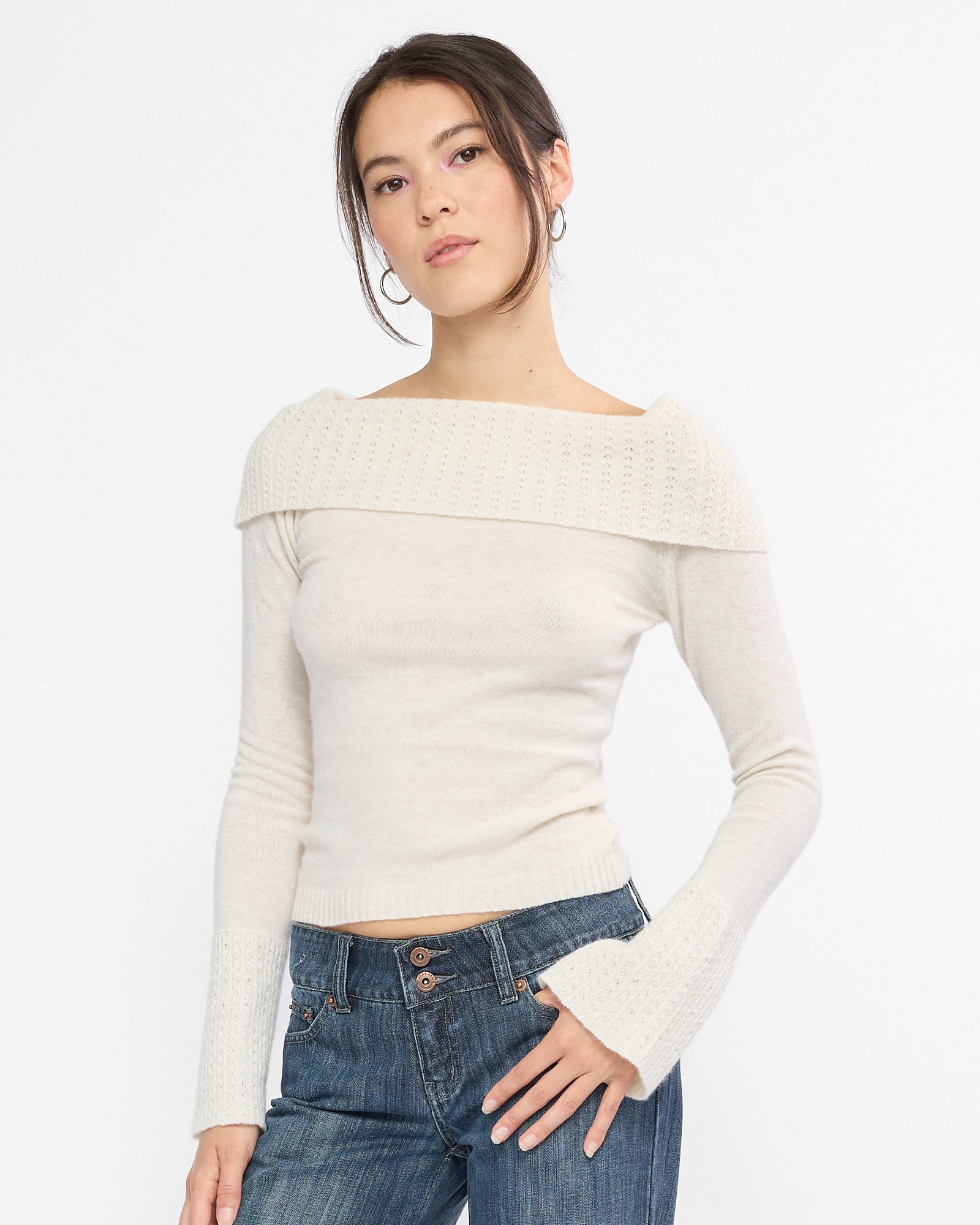 Regina Knit Sweater - Ivory