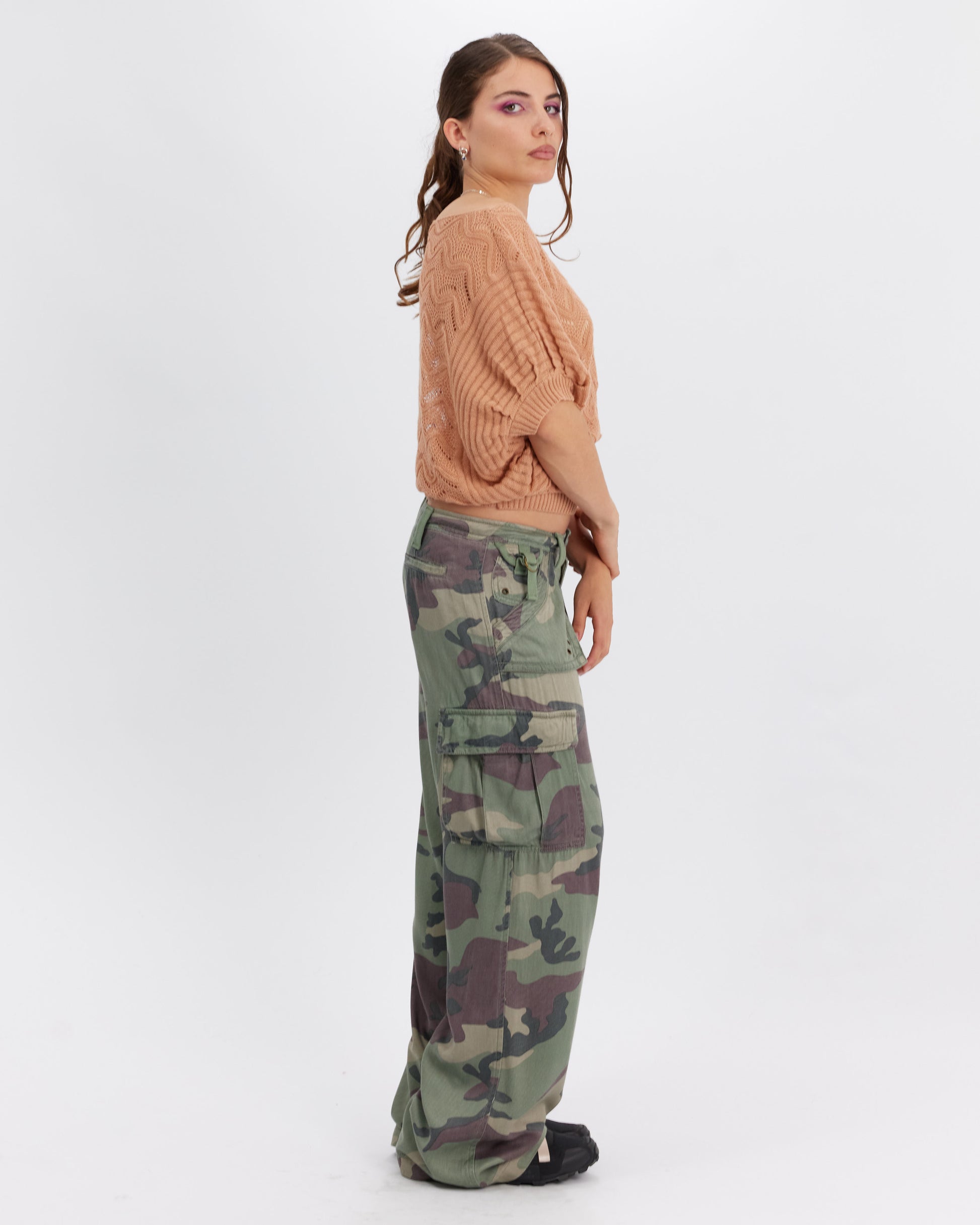 Batwing Knit Top - Apricot