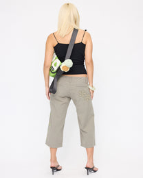 Tie Shoulder Knit Cami - Black