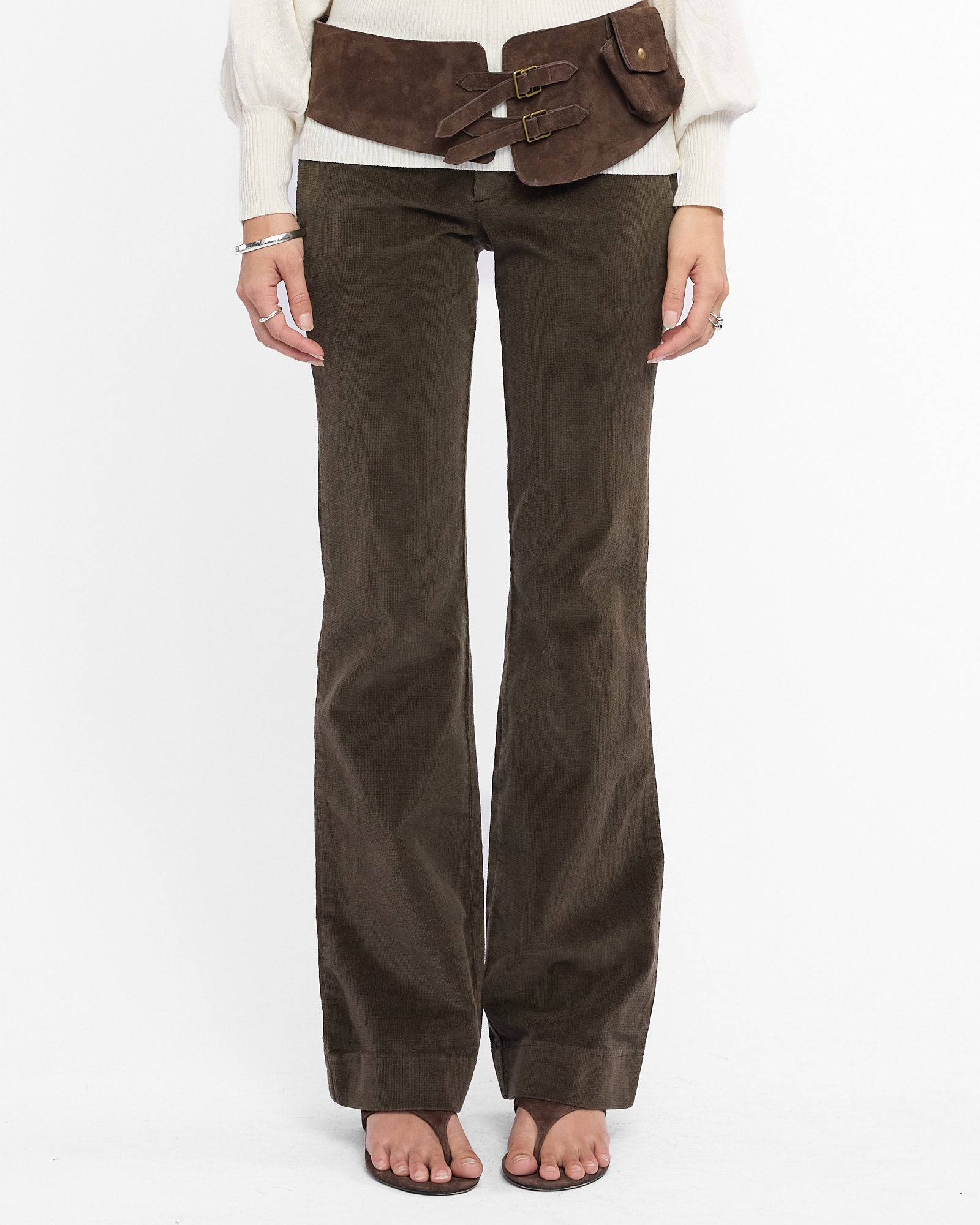 Lowrise Corduroy Flare Pants