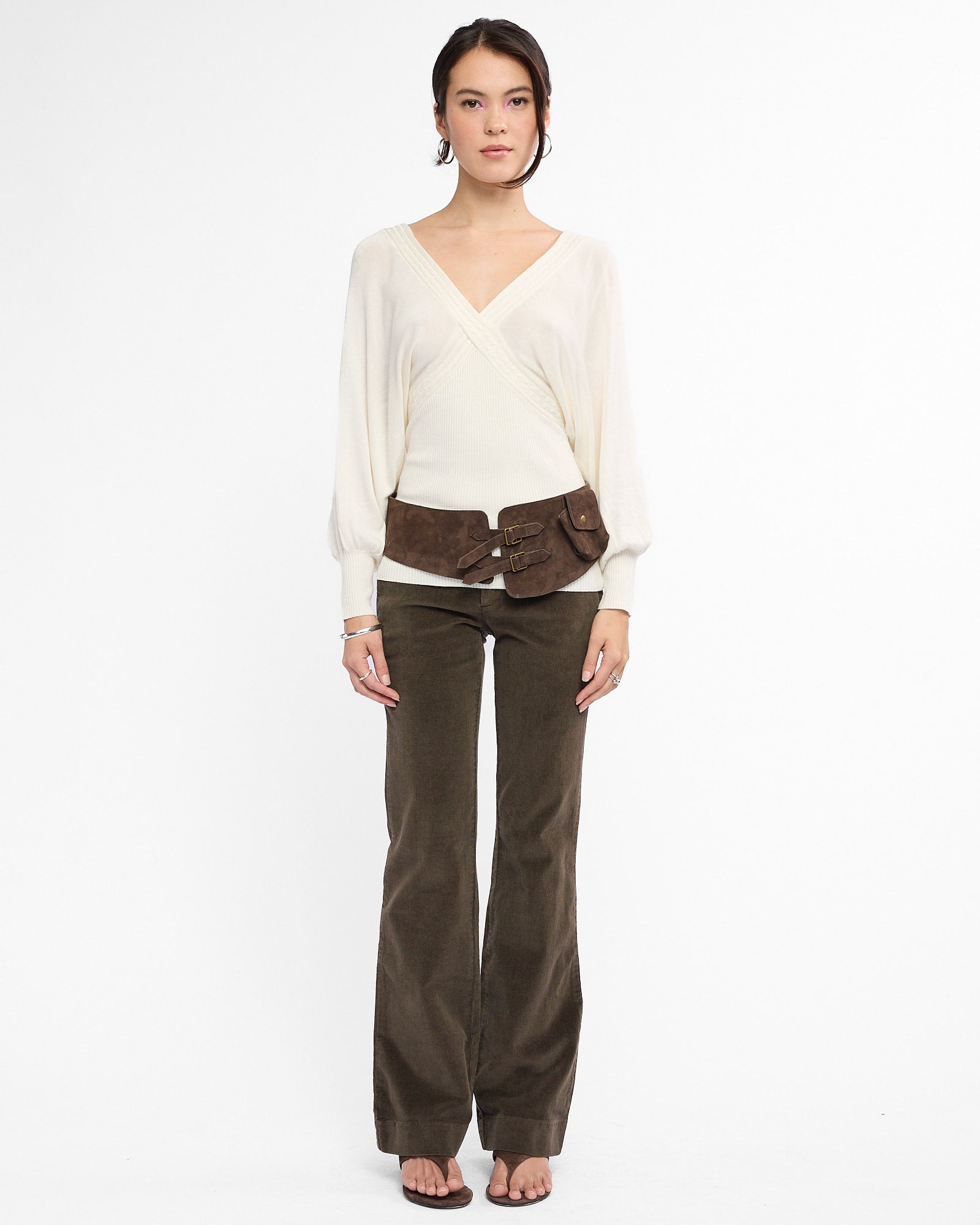 Lowrise Corduroy Flare Pants