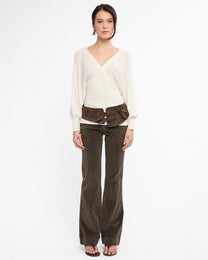 Lowrise Corduroy Flare Pants