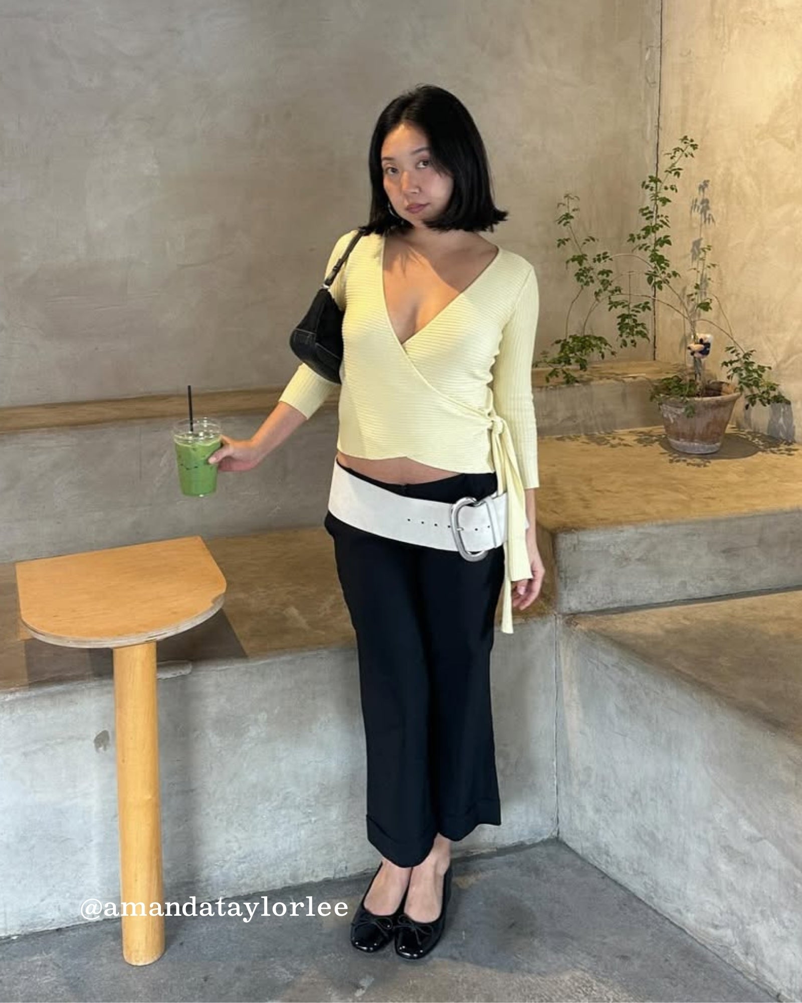 Wrap Rib Ballet Cardi - Butter Yellow