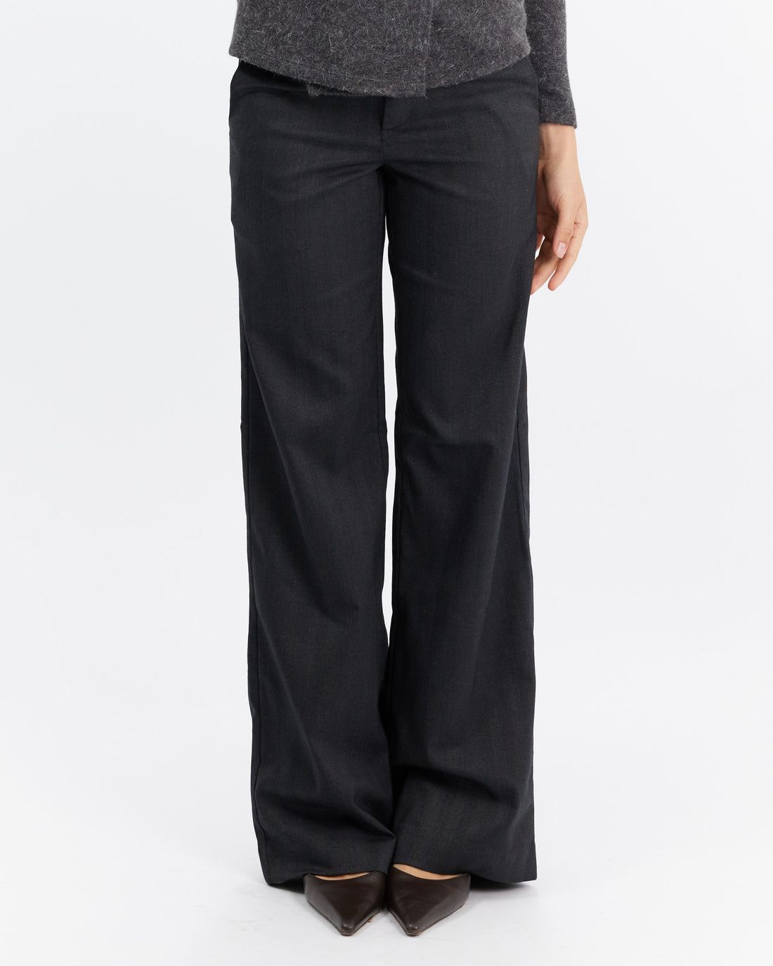 Low Rise Tailored Stripe Trouser