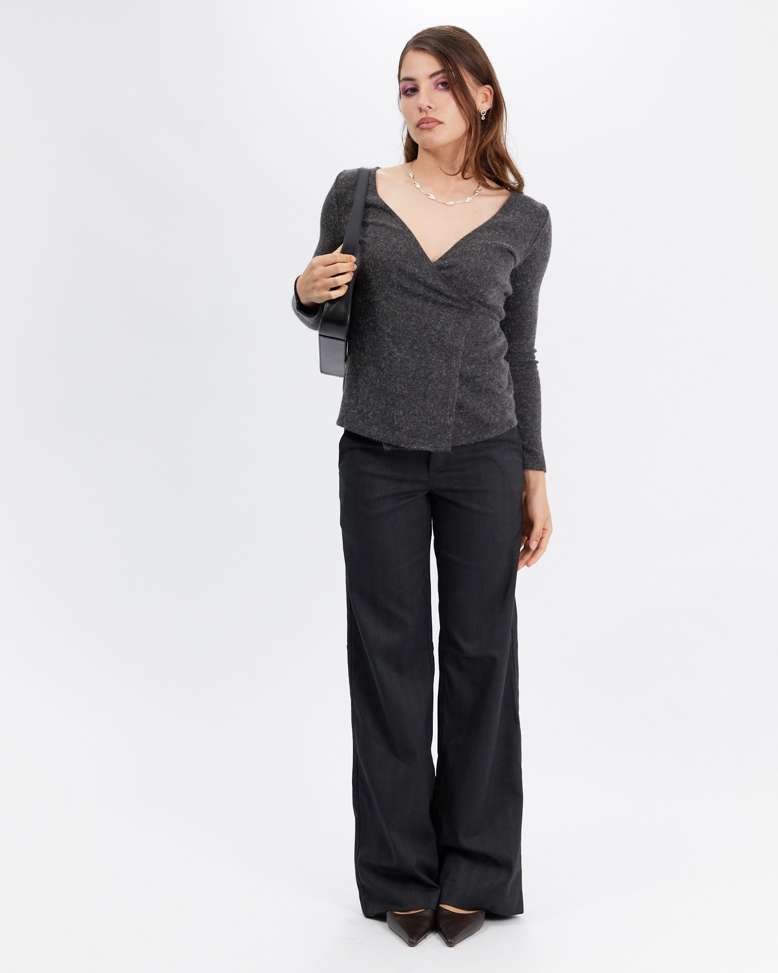 Low Rise Tailored Stripe Trouser