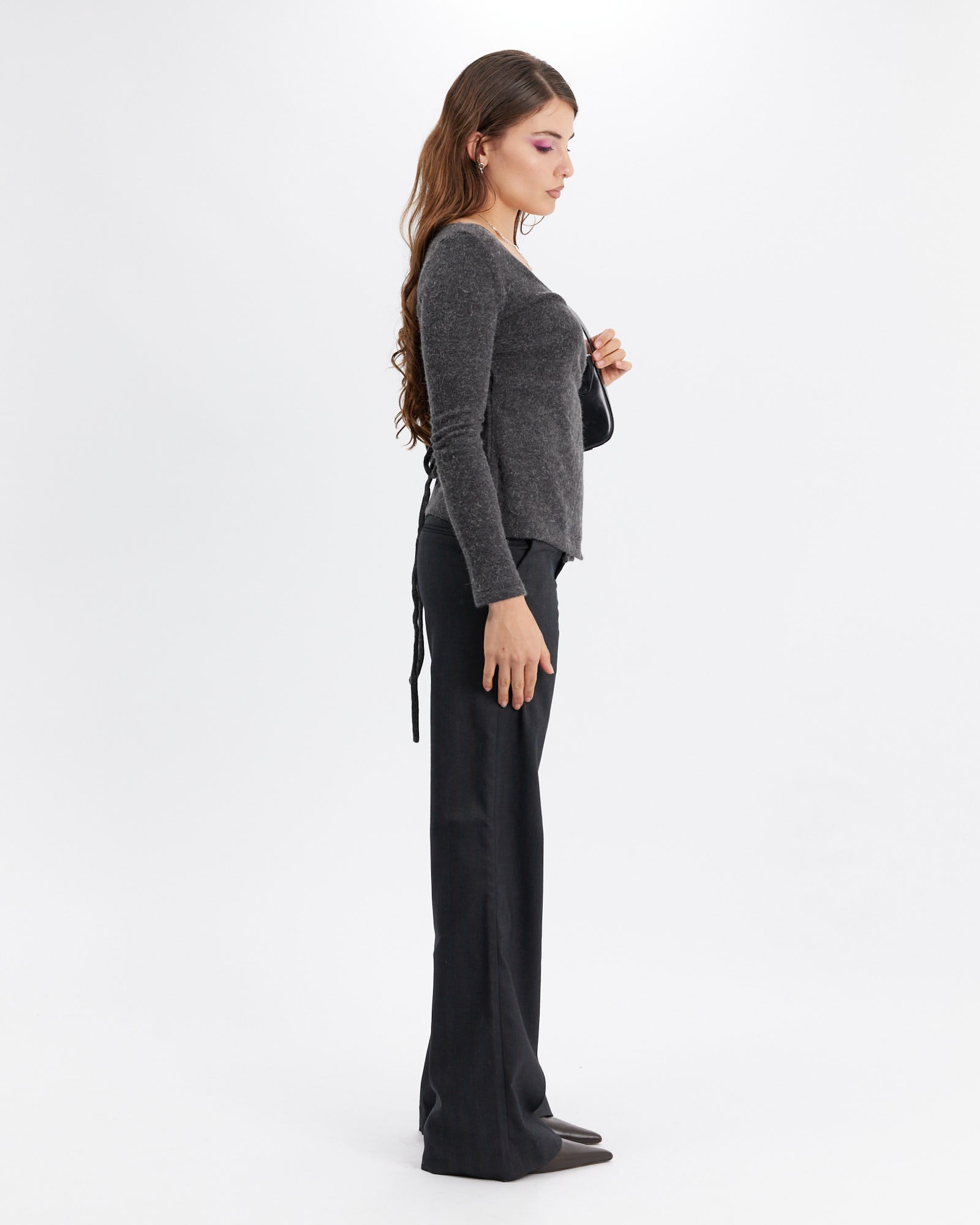 Low Rise Tailored Stripe Trouser
