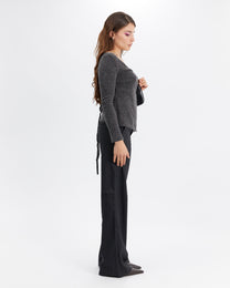 Low Rise Tailored Stripe Trouser