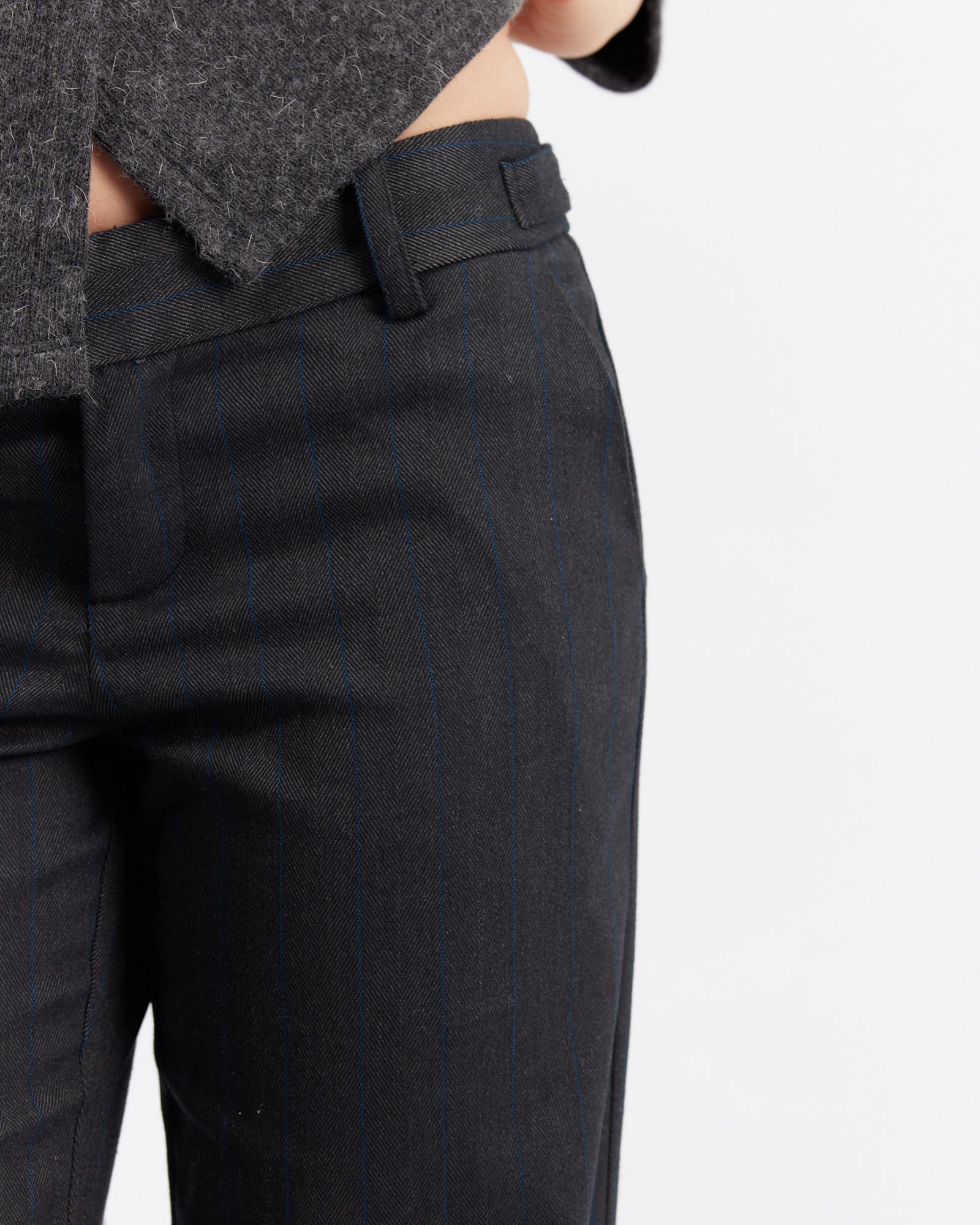 Low Rise Tailored Stripe Trouser