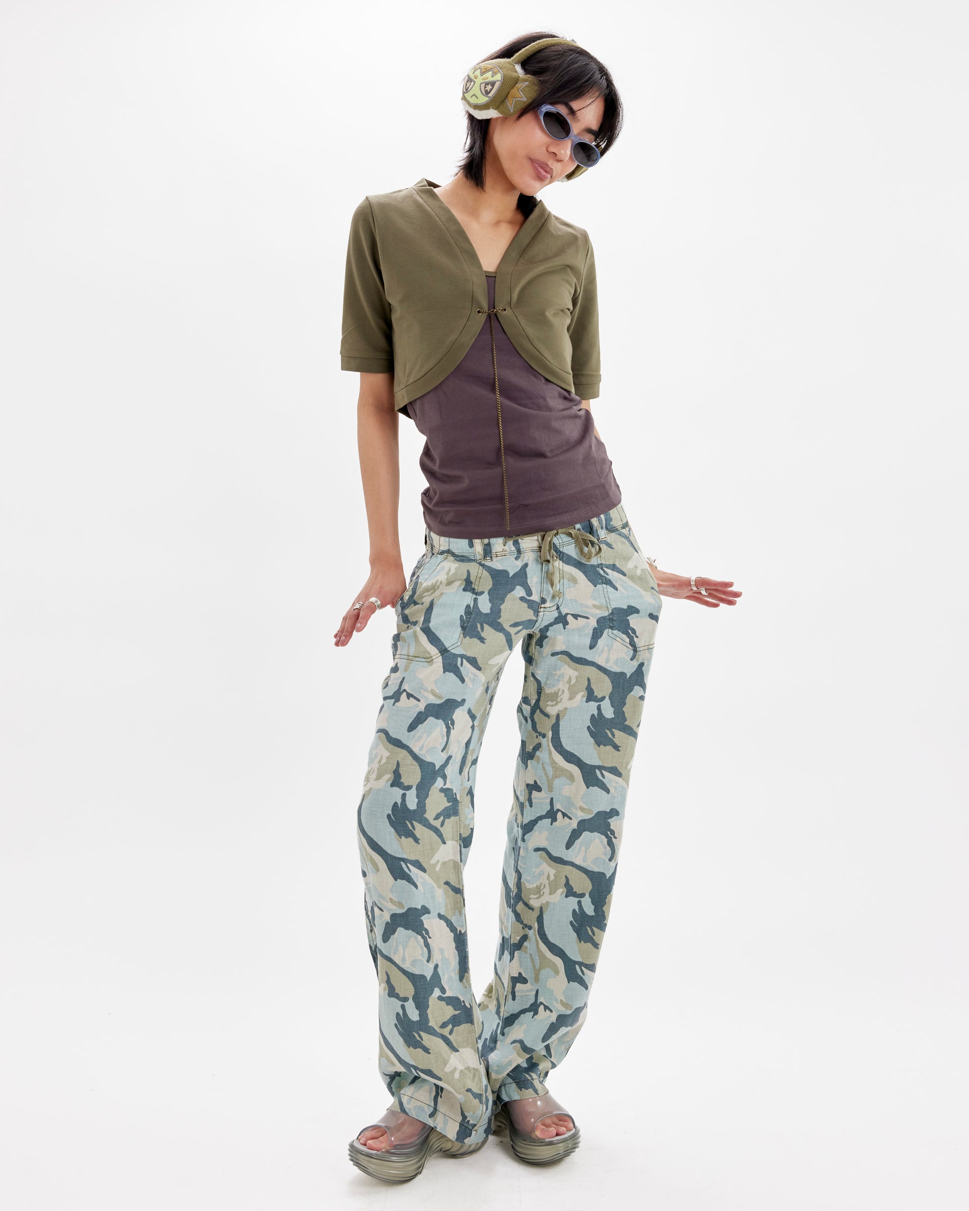 Light Blue Camo Relaxed Cargo