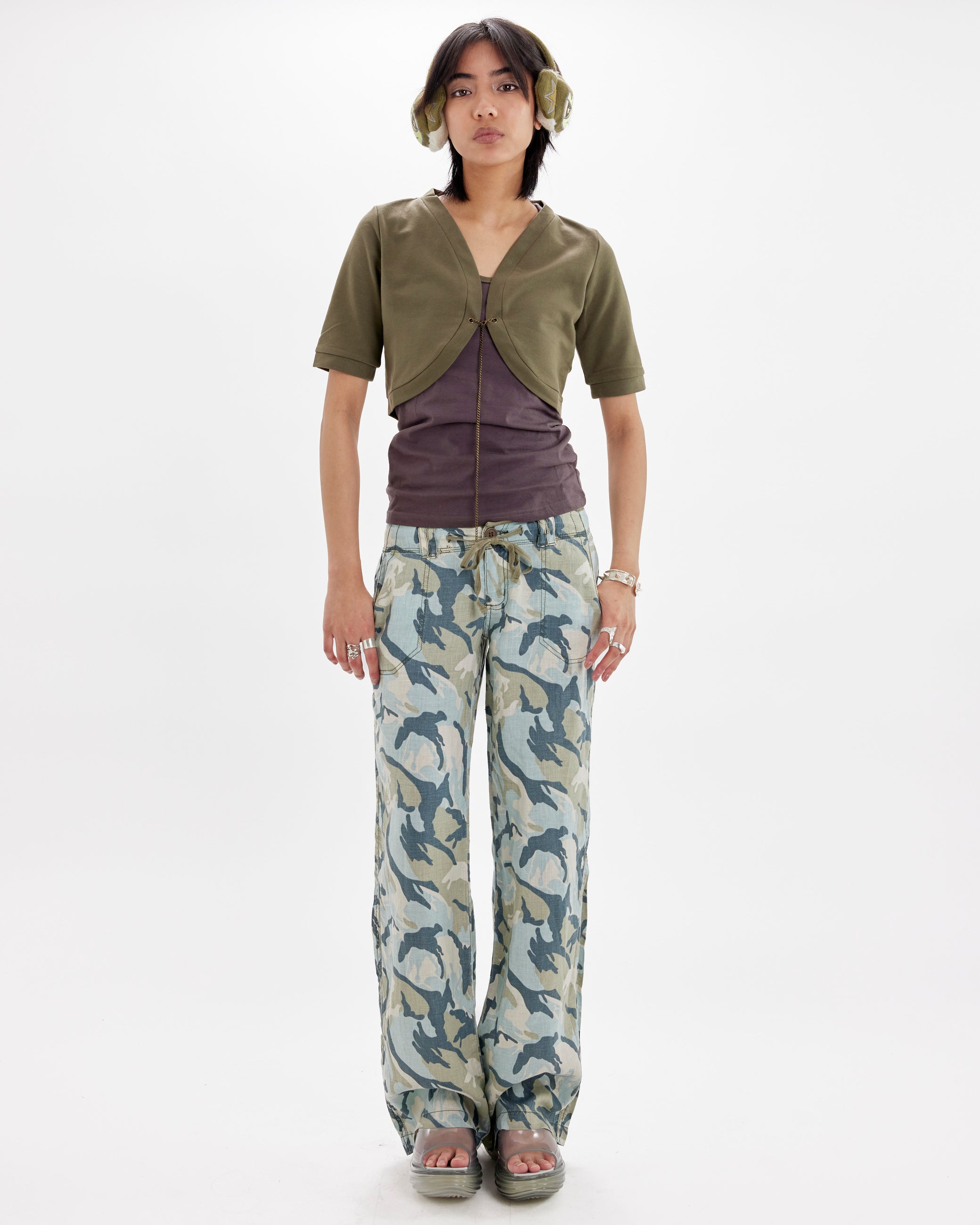 Light Blue Camo Relaxed Cargo