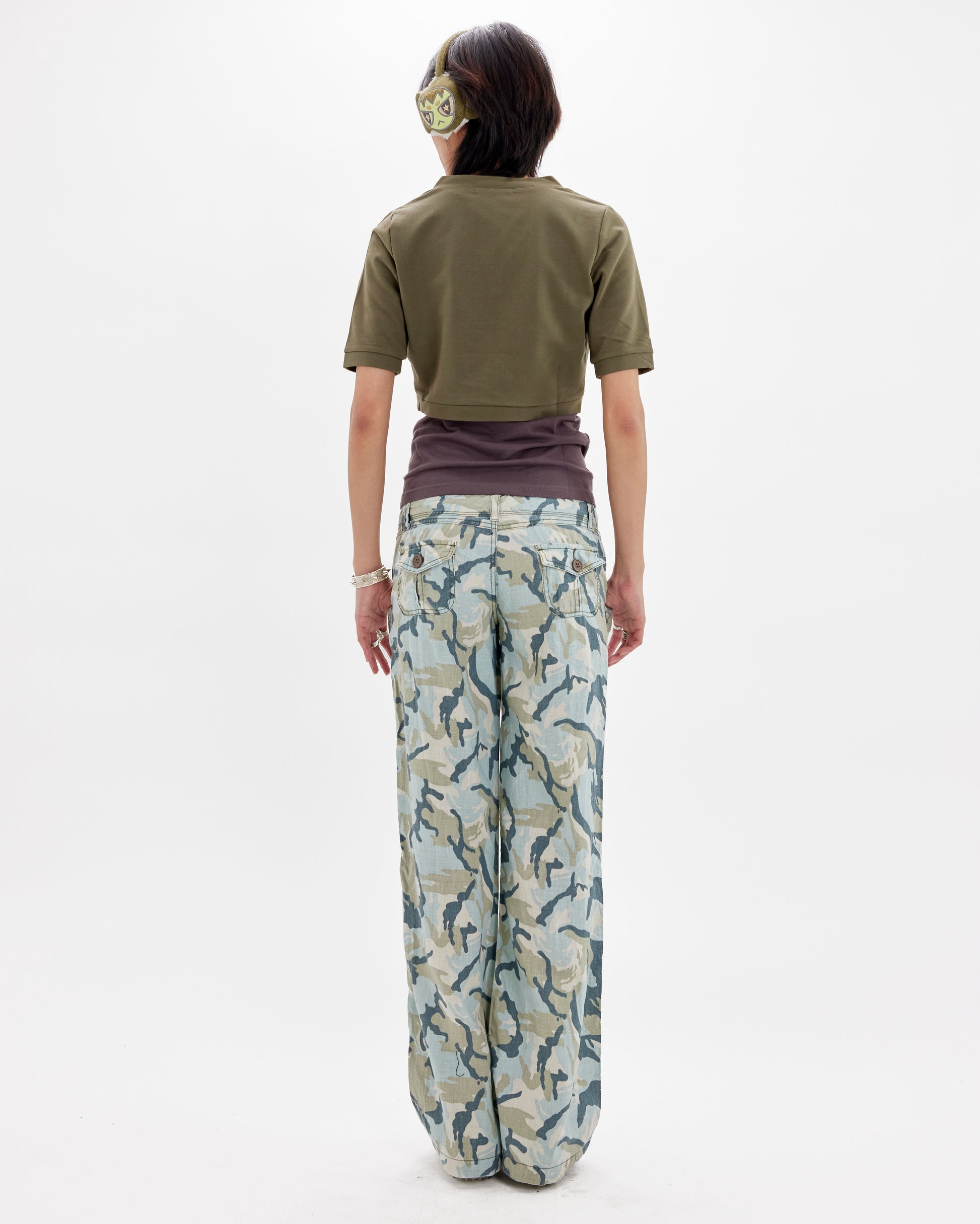 Light Blue Camo Relaxed Cargo