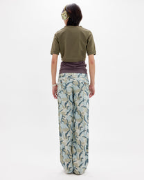 Light Blue Camo Relaxed Cargo