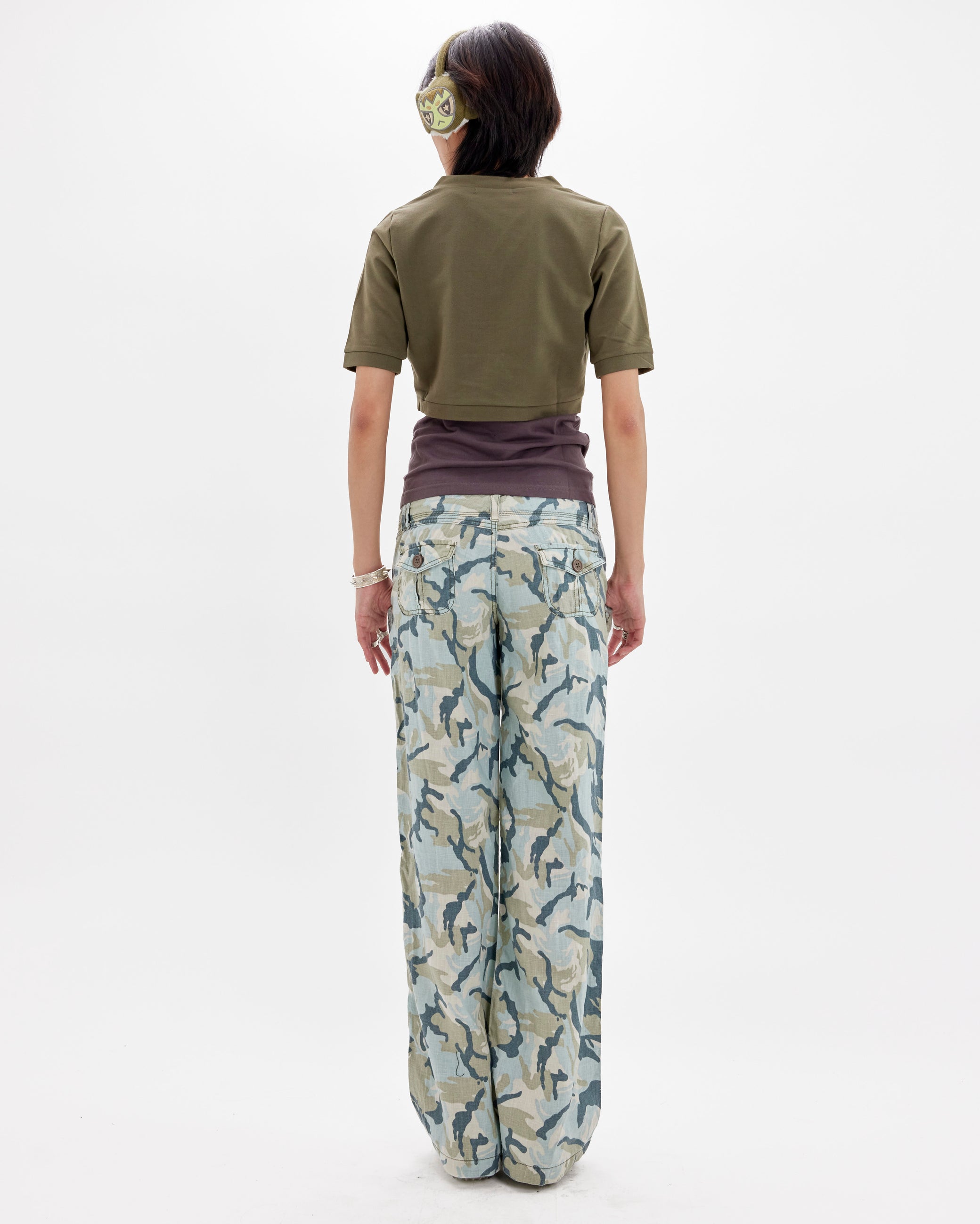 Light Blue Camo Relaxed Cargo