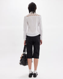 Frill Lace Button Up Blouse