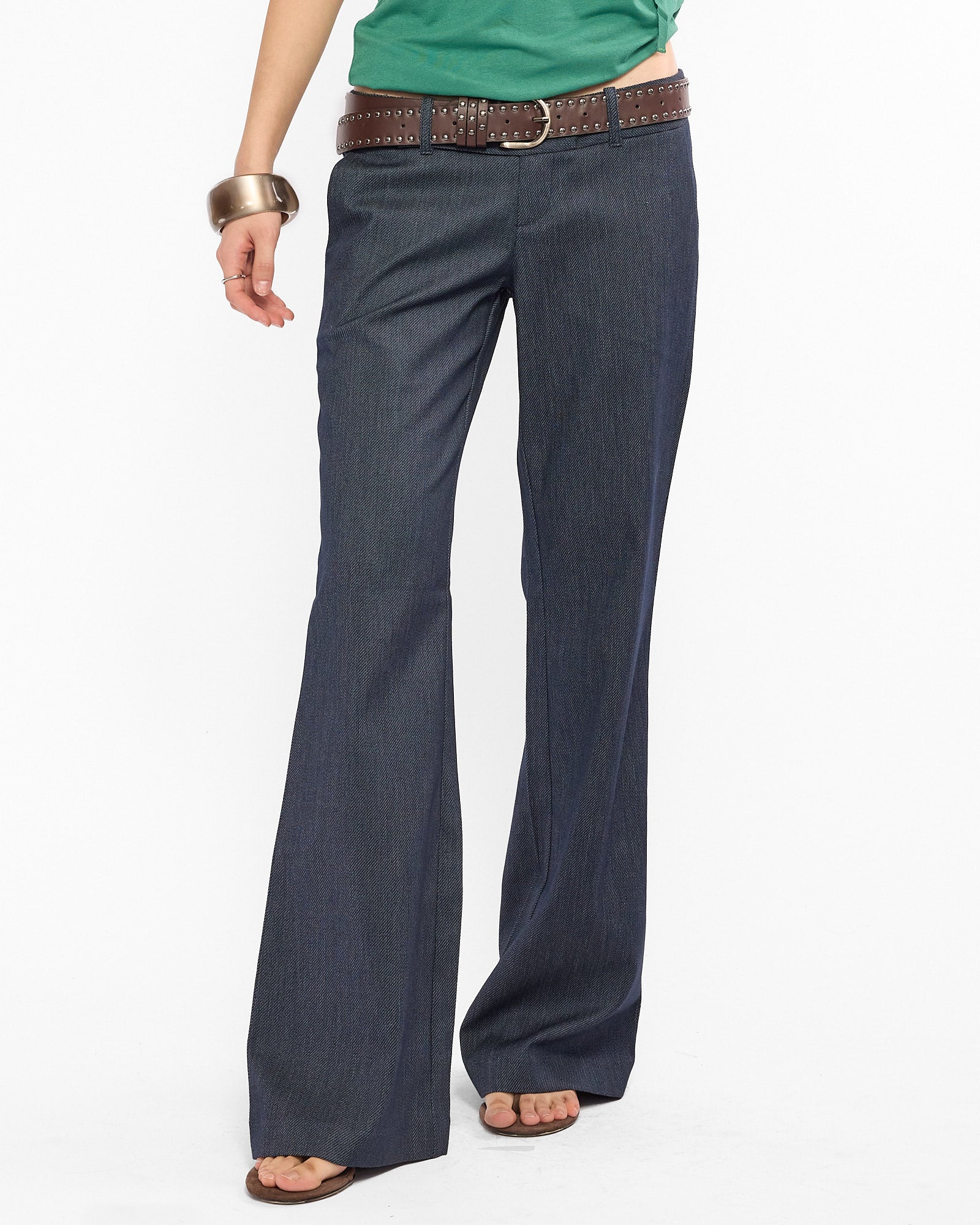 Stretch Cotton Tailored Pants