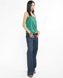 Braided Spaghetti Strap Cami - Jade