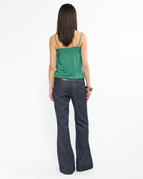 Braided Spaghetti Strap Cami - Jade
