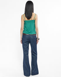 Braided Spaghetti Strap Cami - Jade